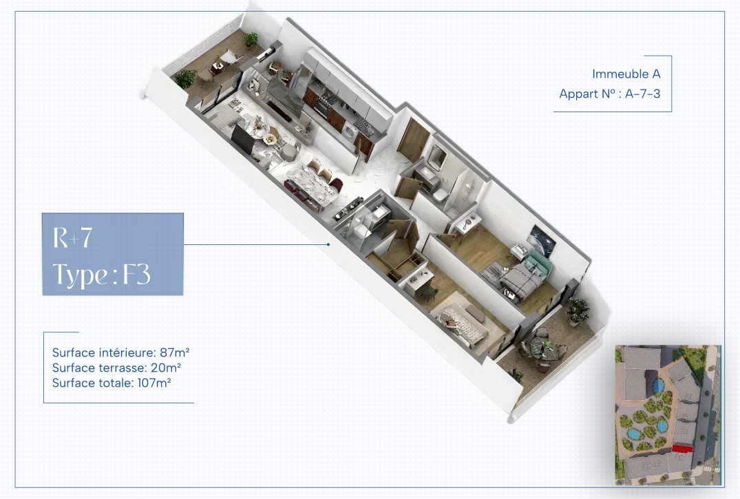 Appart N° _ A-7-3